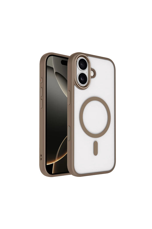 Iphone 17 Case Chrome Magnetic Charging Armor Cover